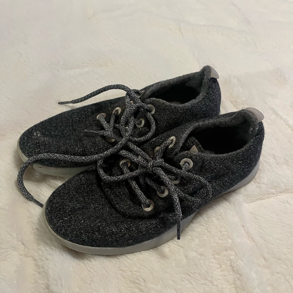 Allbirds Women's Wool Runner Shoes, Size 8, Natural Grey